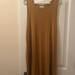 Maurices Mustard Maxi Dress